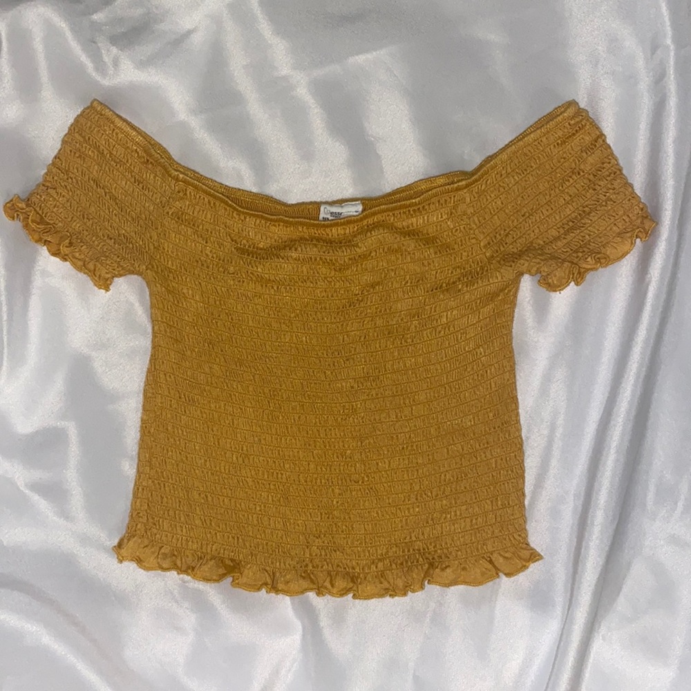Yellow Cropped Top